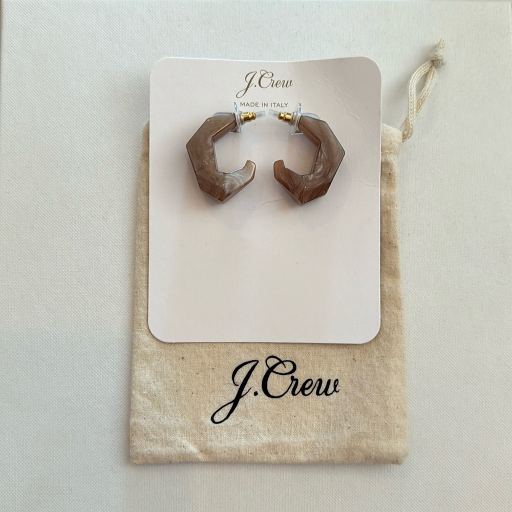 J.Crew NWT resin earrings